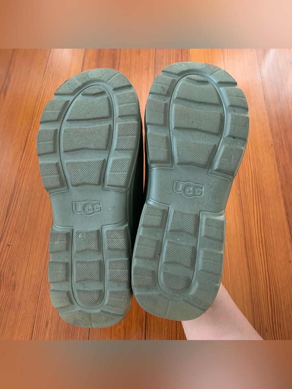 UGG Tasman X Women's Green US 7 Waterproof Rubber Clogs w/ Removable Sock - Picture 9 of 12
